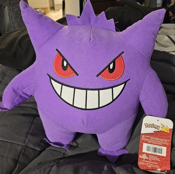 Gengar Plush Pokemon Purple Hanging Stuffed Animal Toy Factory 14” New - Picture 2 of 10
